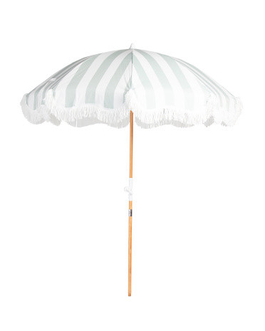 6.5ft Holiday Beach Crew Stripe Umbrella With Carry Bag | TJ Maxx