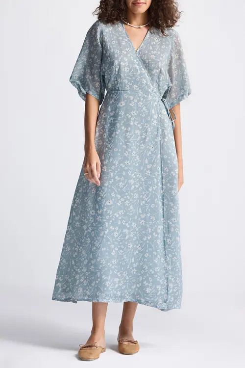 Reistor Maxi Wrap Dress in Floral Poetry at Nordstrom, Size X-Large | Nordstrom