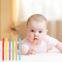 Kid Chewing Tube Speech Therapy Teeth Massager Hollow Molar Straw Baby Teether Handle Oral Muscle Training Teething Toy | AliExpress (US)