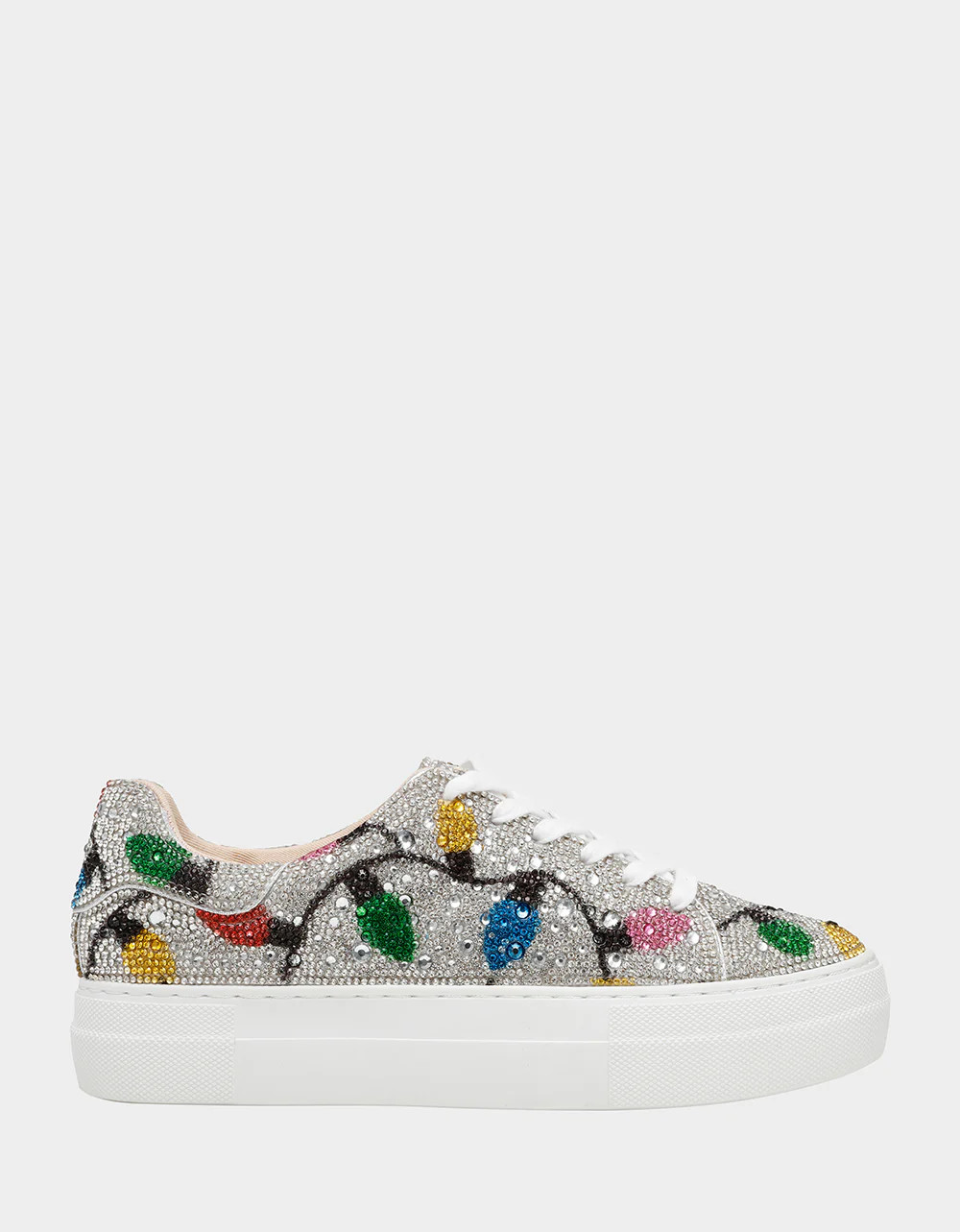 SIDNY MULTI LIGHTS Women's Christmas Lights Sneaker | Betsey Johnson