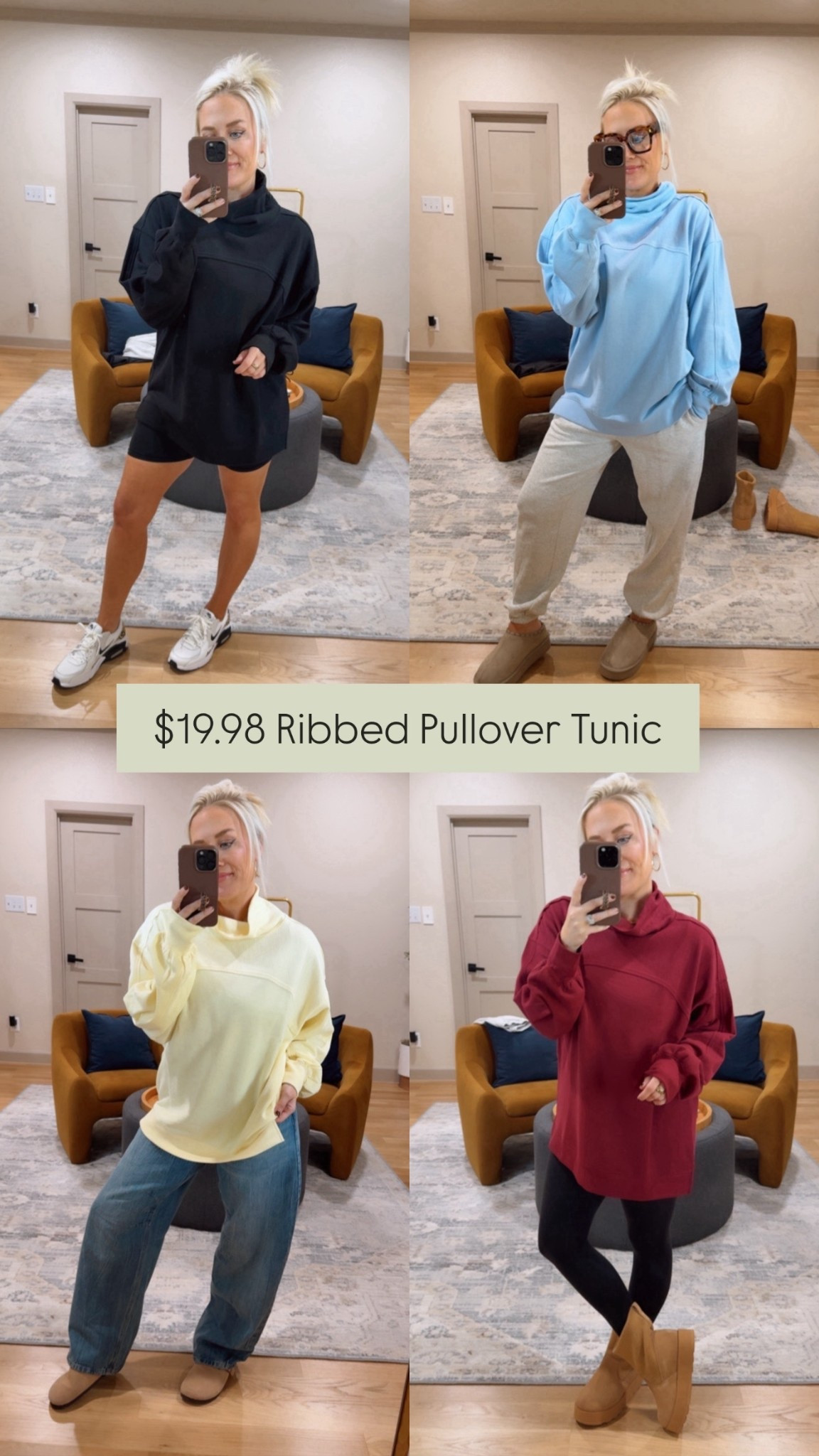 Walmart ribbed pullover
Tunic only $19.98- size medium 