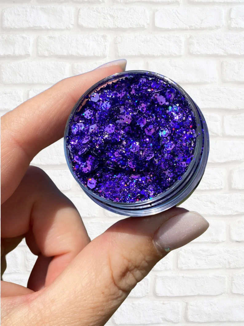 Purple Durple Sparkle Gel - Etsy | Etsy (US)
