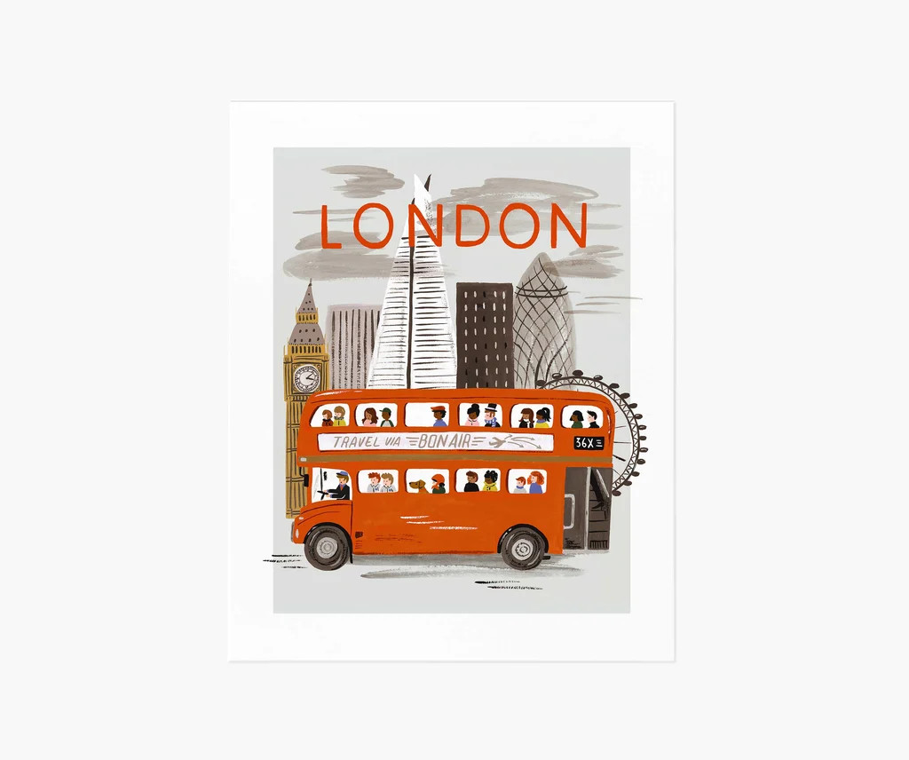 London World Traveler Art Print | Rifle Paper Co.