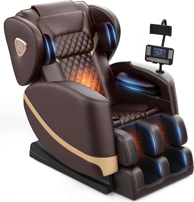 Amazon.com: FURNIMAT 2026 Massage Chair Full Body, Zero Gravity Massage Chair with 10 Fix Rollers... | Amazon (US)