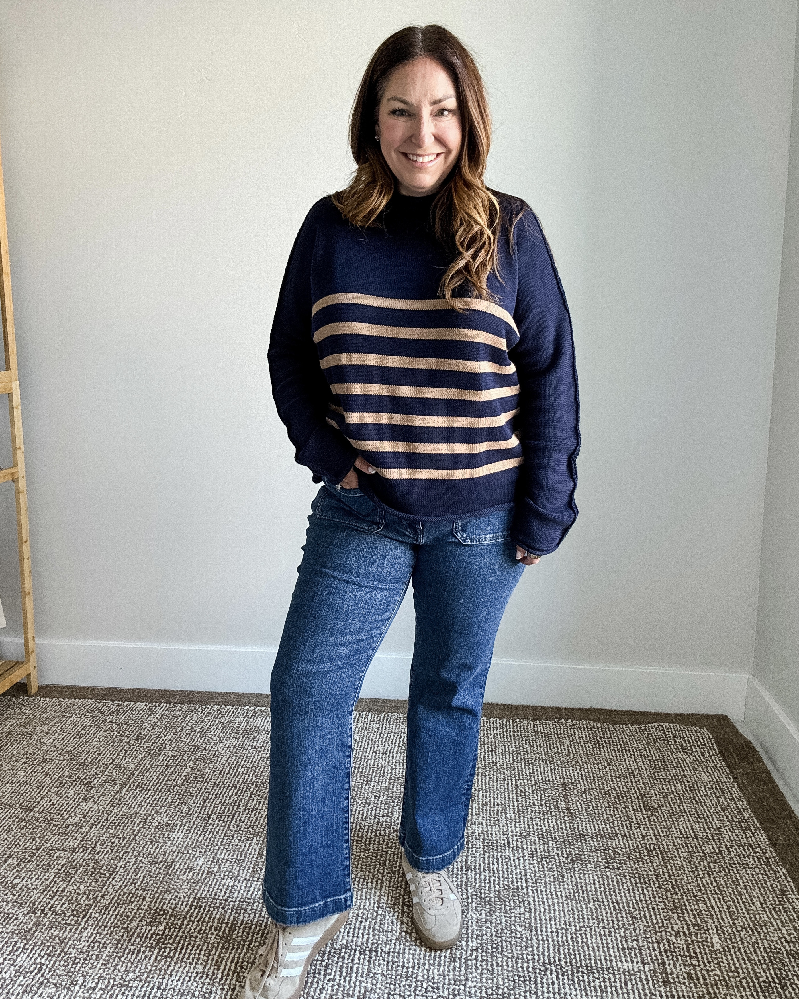 NSALE casual outfit with Frank and Eileen striped sweater tts, L // Madewell jeans tts, 32

The sweater I LOVE the jeans I'm meh about I felt like they were too long and too narrow in the leg.  

 

#LTKOver40 #LTKSaleAlert #LTKMidsize
