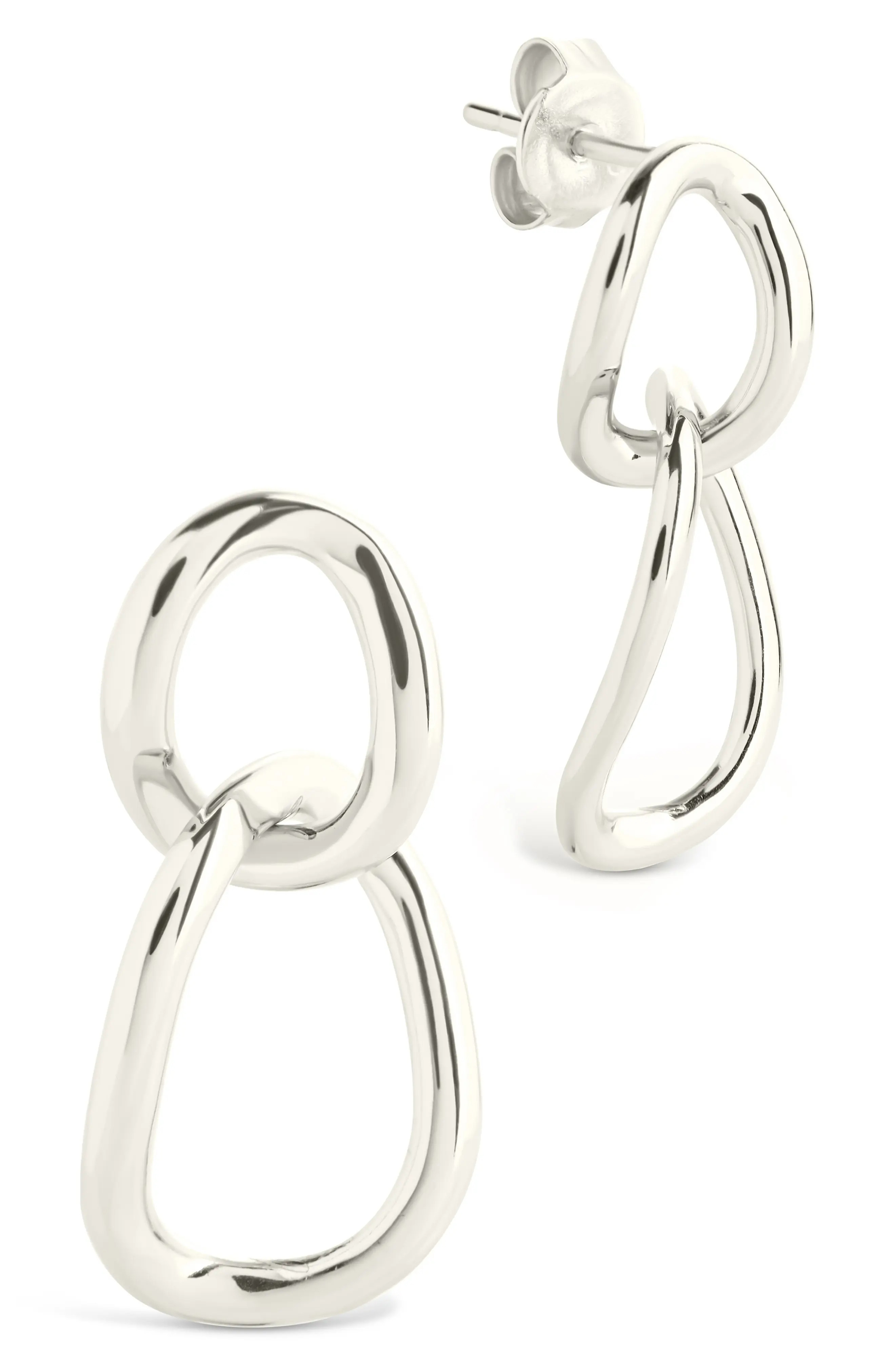 Sterling Forever Cruz Double Link Drop Earrings (Women) | Nordstromrack | Nordstrom Rack