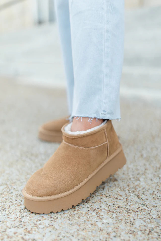 Georgia Chestnut Platform Mini Boot | Pink Lily