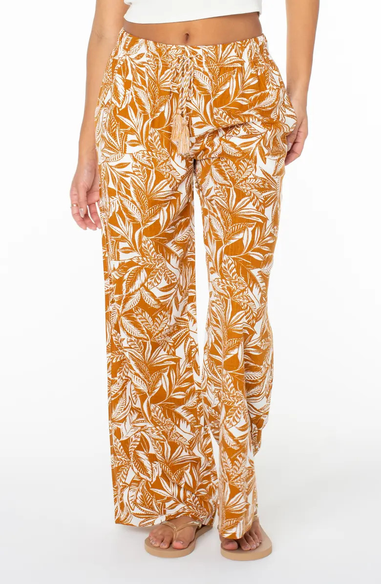 Hana Tropical Print Drawstring Pants | Nordstrom