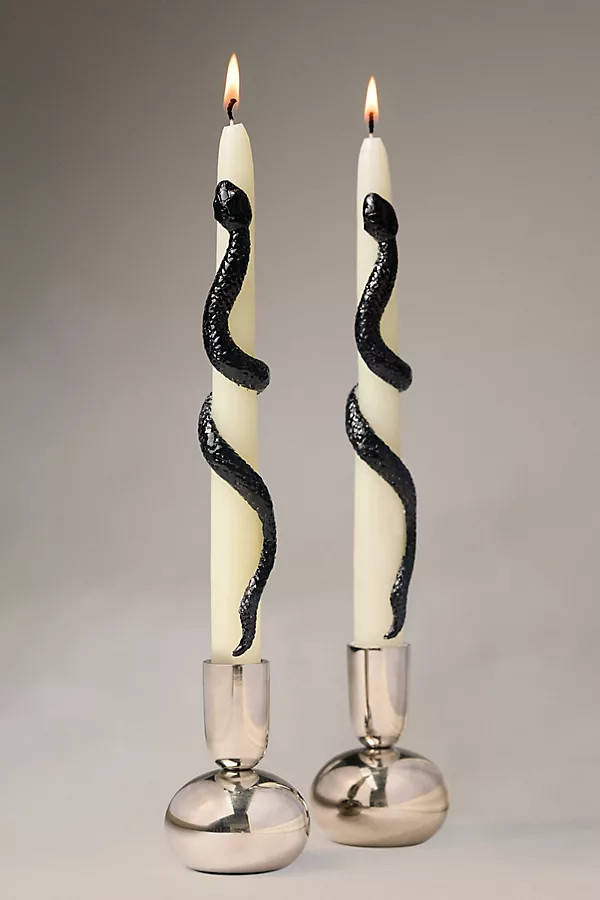 Snake Taper Candles, Set of 2 | Anthropologie (US)