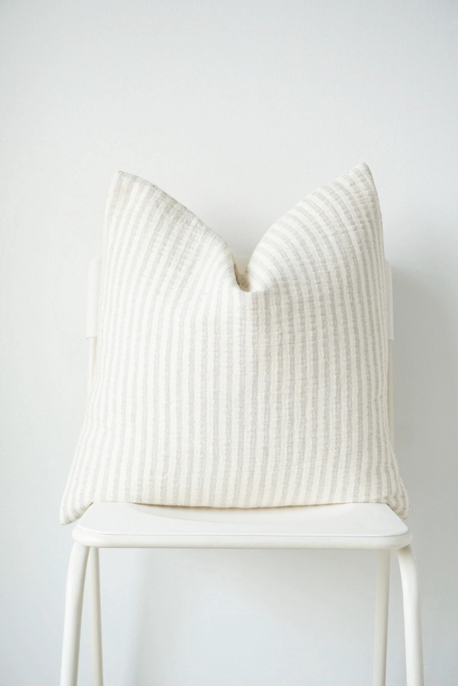 Neutral striped hand woven Pillow Cover | Etsy | Etsy (UK)