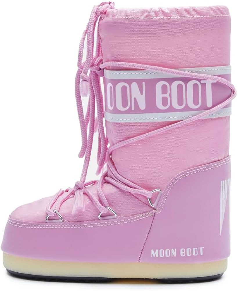 Amazon.com: Moon Boot Icon Junior Slip On Snow Boots for Kids, 7-9.5, Pink : Clothing, Shoes & Je... | Amazon (US)