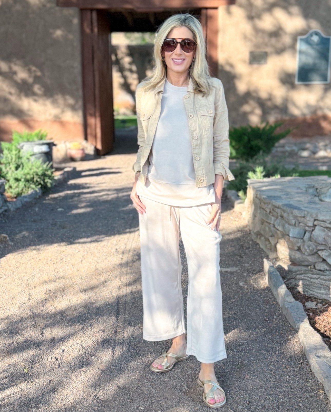 Desert tones, easy fits, and a little edge — this look is all about embracing the rugged charm of the Texas frontier, with a modern twist.



#LTKTravel #LTKOver40 #LTKSummerEdit