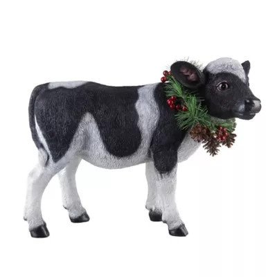 Red Shed 12 in. Resin Xmas Cow Table Top | Tractor Supply