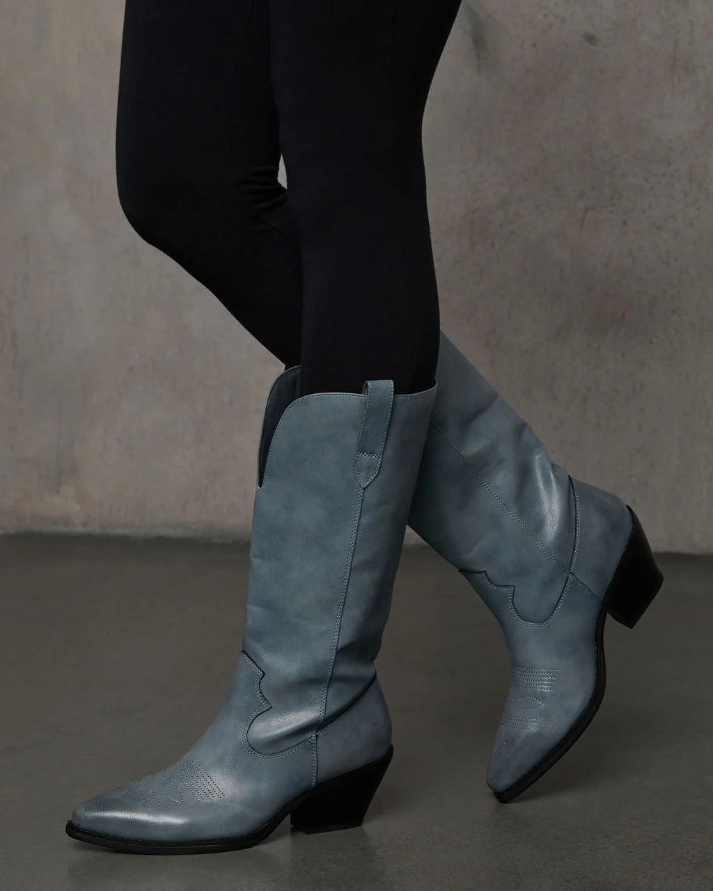 Saydie Faux Leather Western Boots | VICI