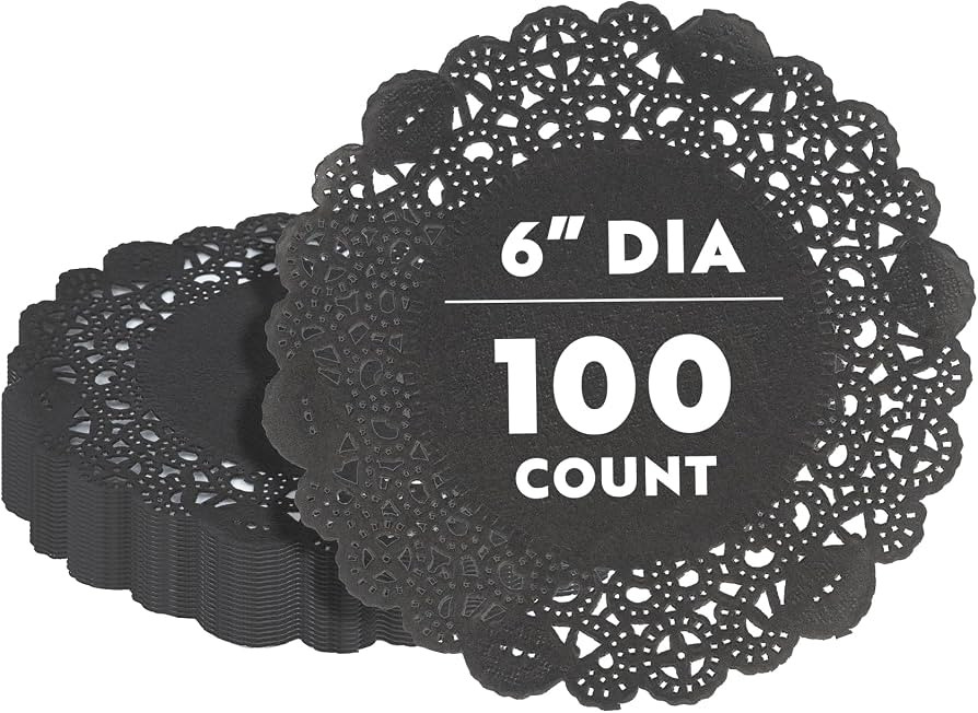 Restaurantware Pastry Tek 6 x 6 Inch Lace Doilies 100 Decorative Tableware Placemats - Disposable... | Amazon (US)