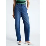 Free Assembly Women's High Rise Cropped Carpenter Barrel Jeans, 26" Inseam, Sizes 0-16 | Walmart (US)