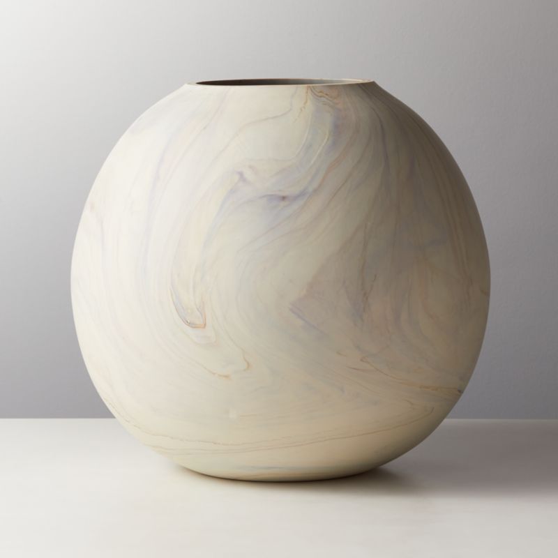 Sagen Round Glass Vase | CB2 | CB2