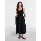 Time and Tru Women's Sleeveless Scoop Neck Midi Dress, Sizes XS-XXXL | Walmart (US)