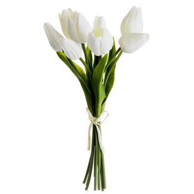 Soft Touch Tulip Bundle Flower Color: White | Wayfair North America