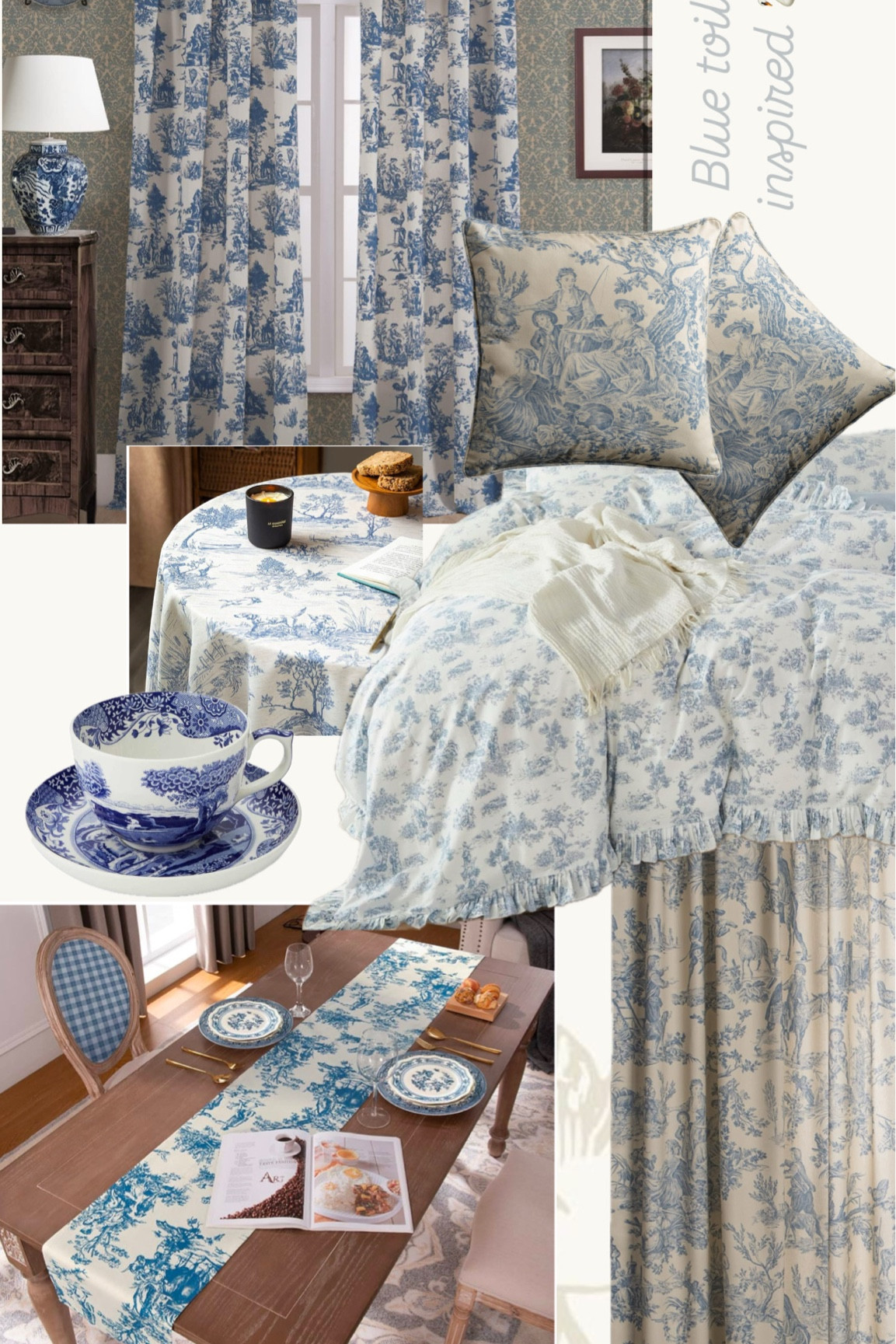Blue toile inspired 💙🦢

#LTKSeasonal #LTKSaleAlert #LTKHome