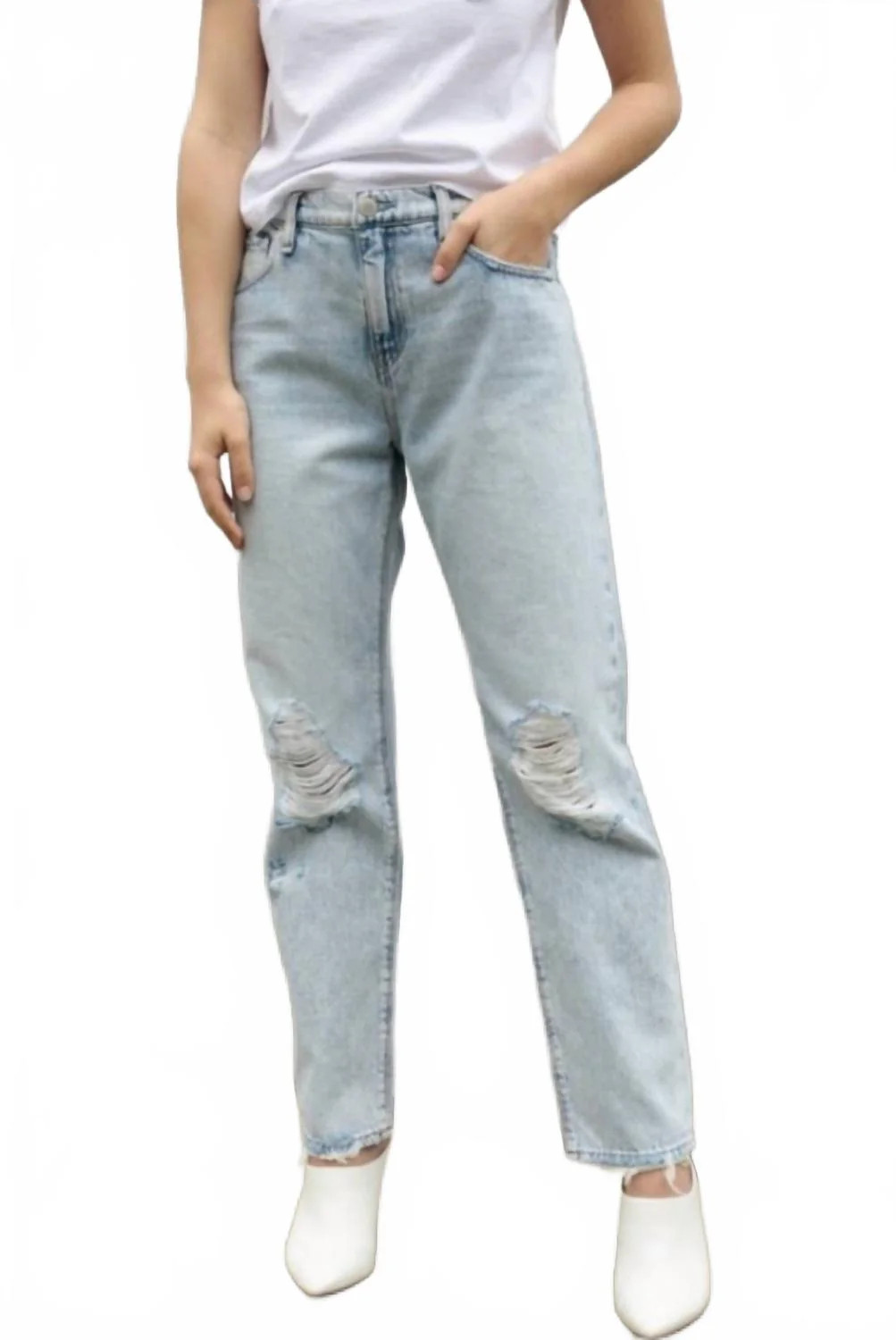 Jessi Boyfriend Distressed Jeans In Save Tonight | Shop Simon