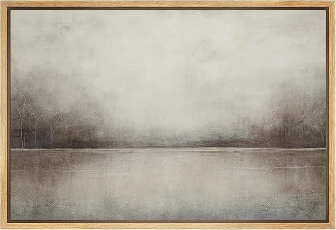 SIGNFORD Framed Canvas Print Wall Art Abstract Landscape Wilderness Impressionism Traditional Sce... | Amazon (US)