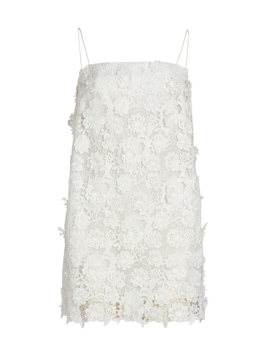 Raie Flower Lace Minidress | Saks Fifth Avenue