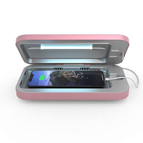 PhoneSoap 3 UV Cell Phone Sanitizer and Dual Universal Cell Phone Charger | Patented and Clinically Proven UV Light Sanitizer | Cleans and Charges All Phones - Orchid | Amazon (US)