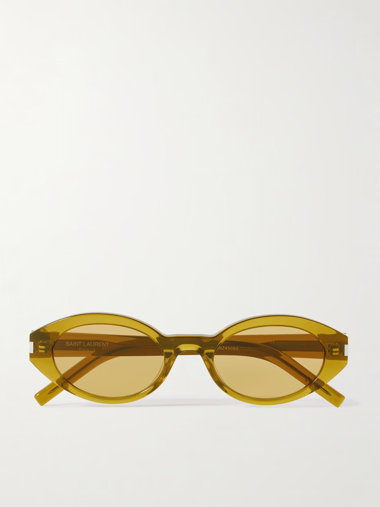 SAINT LAURENT EYEWEAR - Oval-frame Acetate Sunglasses - Green | NET-A-PORTER (UK & EU)
