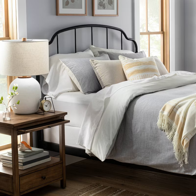 Microstripe Comforter & Sham Set - Hearth & Hand™ with Magnolia | Target