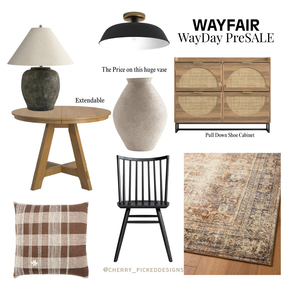 Get ready to transform your space and on a budget...! 🌟 Discover my top picks from Wayfair, just in time for the Way Day sale. Unbeatable deals on furniture and decor await. Time to upgrade your home style! 🛋️💡


 #WayfairFinds #WayDaySale #HomeDecor #FurnitureDeals #InteriorDesign #ShopSmart 

 

 #LTKHome #LTKSaleAlert #LTKFindsUnder100