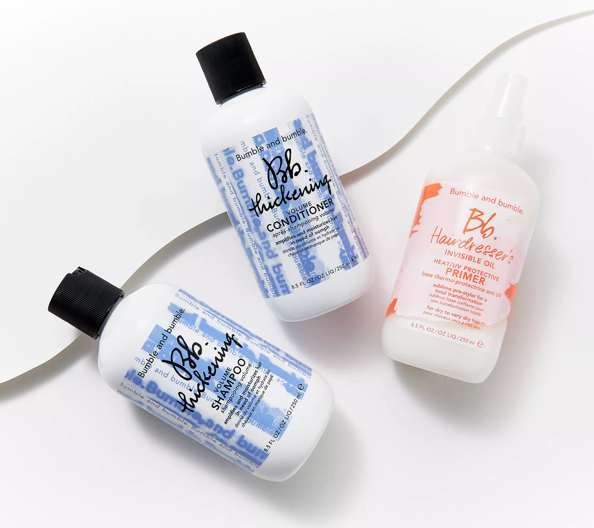 Bumble and bumble. Shampoo Conditioner, & HIO Primer Volumizing Set - QVC.com | QVC