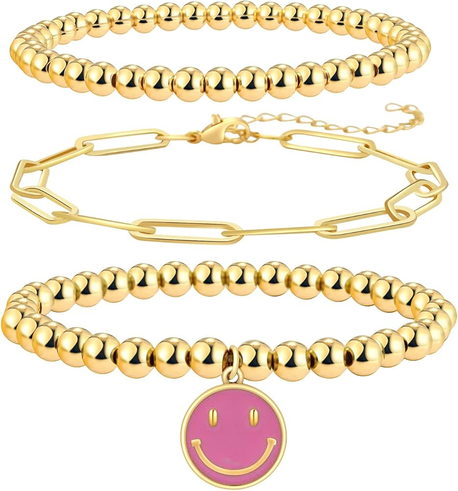 Preppy Gold Bracelets  | Amazon (US)