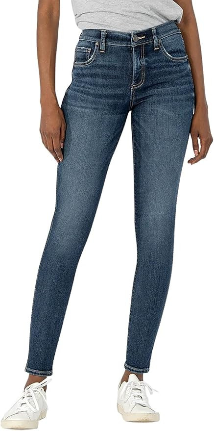 KUT from the Kloth Mia High-Rise Fab Ab Skinny Jeans | Amazon (US)