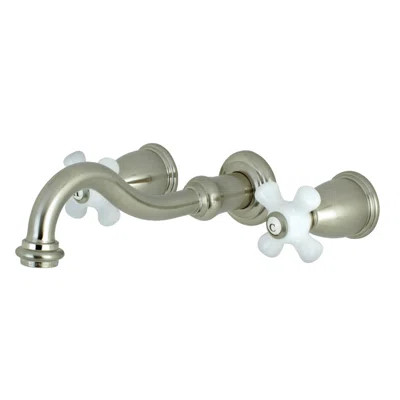Kingston Brass Vintage Two-Handle 3-Hole Wall Mount Bathroom Faucet | Wayfair North America