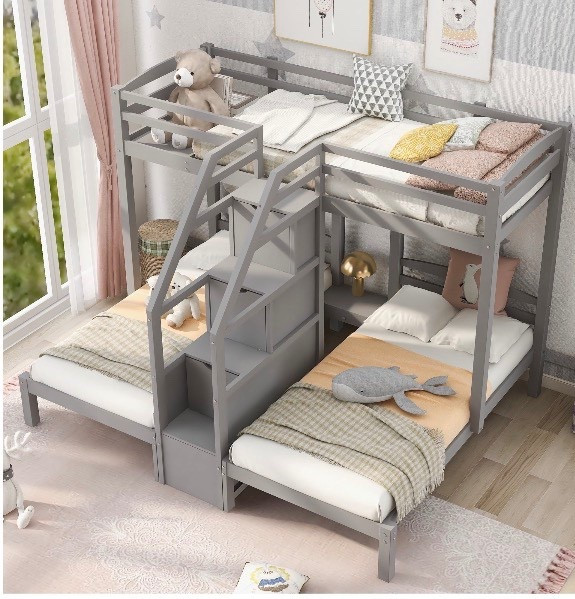 3 twin bunk beds. Under $500 from Walmart. Budget kids beds. 

#LTKmomlife #LTKSaleAlert #LTKKids