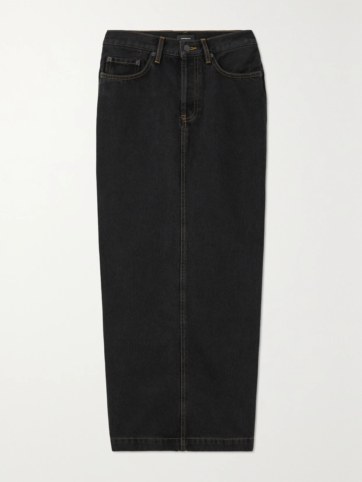 WARDROBE. NYC - Denim Maxi Skirt - Black | NET-A-PORTER (UK & EU)