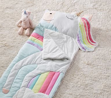 Shaped Unicorn Sleeping Bag | Pottery Barn Kids | Pottery Barn Kids