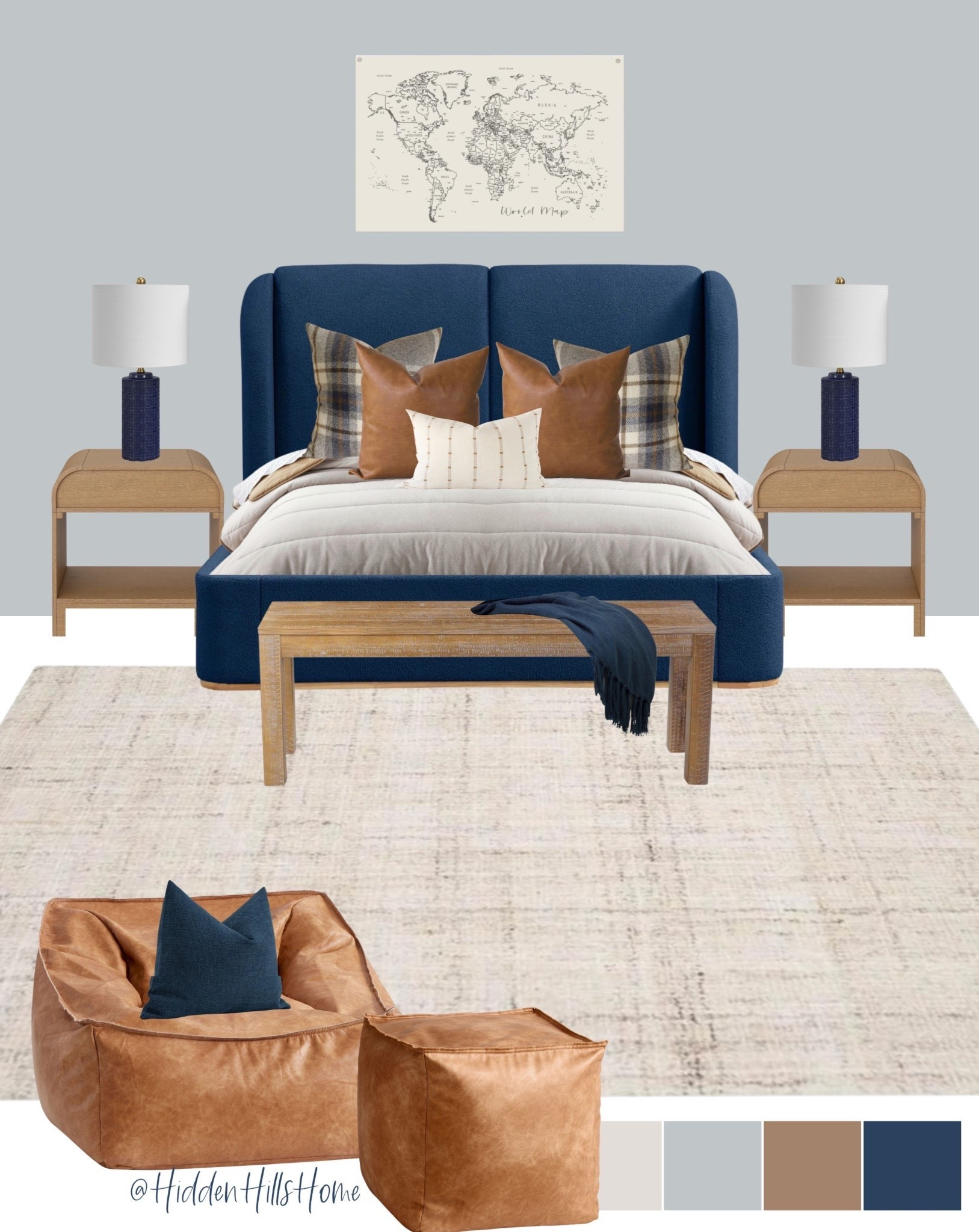 Boys bedroom decor ideas! Teen boys room decor mood board, home decor, kids room design, bedding, nightstands, bedroom rug, masculine bedroom inspiration #boysroom

#LTKHome #LTKSaleAlert #LTKKids