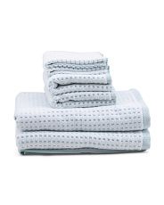 6pc Eco Melange Spa Squares Towel Set | Marshalls