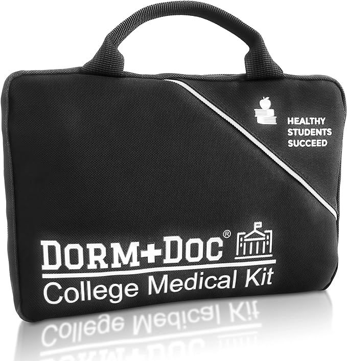DormDoc 175 Piece Emergency First Aid Kit for College Students - Dorm Room Medical Kit with OTC M... | Amazon (US)