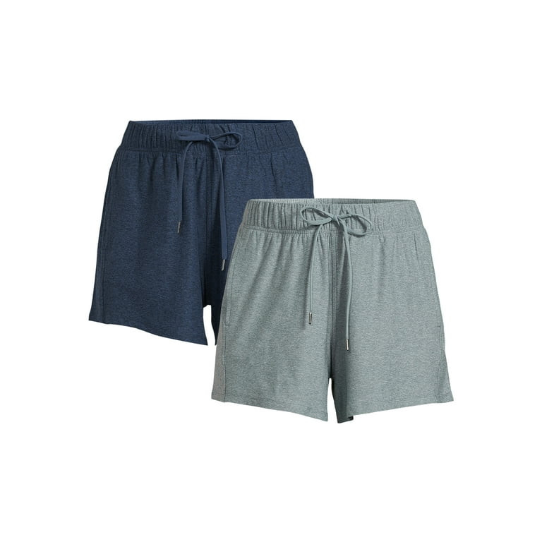 Athletic Works Women's Buttery Soft Performance 2-Pack Gym Shorts, 4” Inseam, Sizes XS-XXXL | Walmart (US)