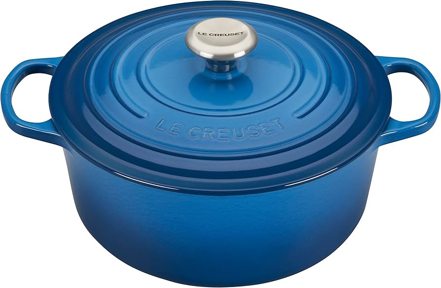 Le Creuset Enameled Cast Iron Signature Round Dutch Oven, 5.5 qt., Marseille | Amazon (US)