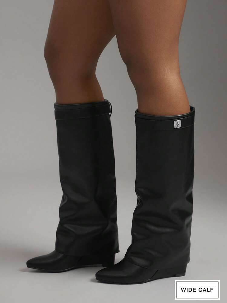 Shuzia Fold Over Boots | SHEIN