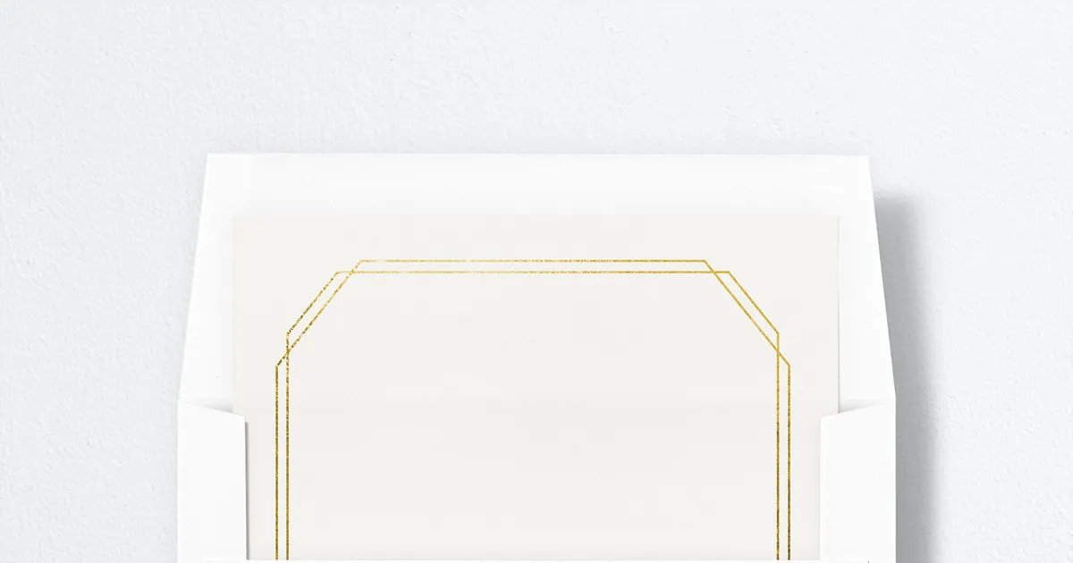 Eucalyptus Frame Standard Envelope Liners | The Knot 