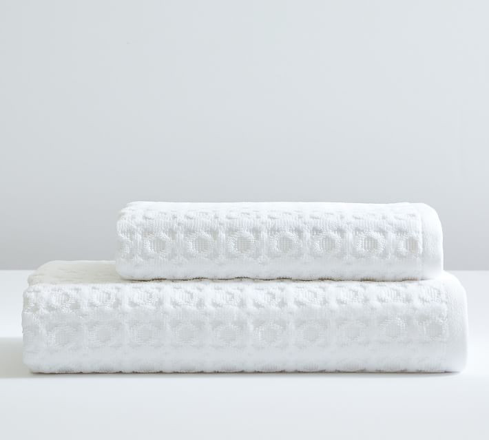 Waffle Sculpted Organic Towels | Pottery Barn (US)