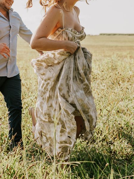 Golden engagement photo maxi dress white gown #engagement #goldenhour 

#LTKwedding #LTKstyletip #LTKsalealert