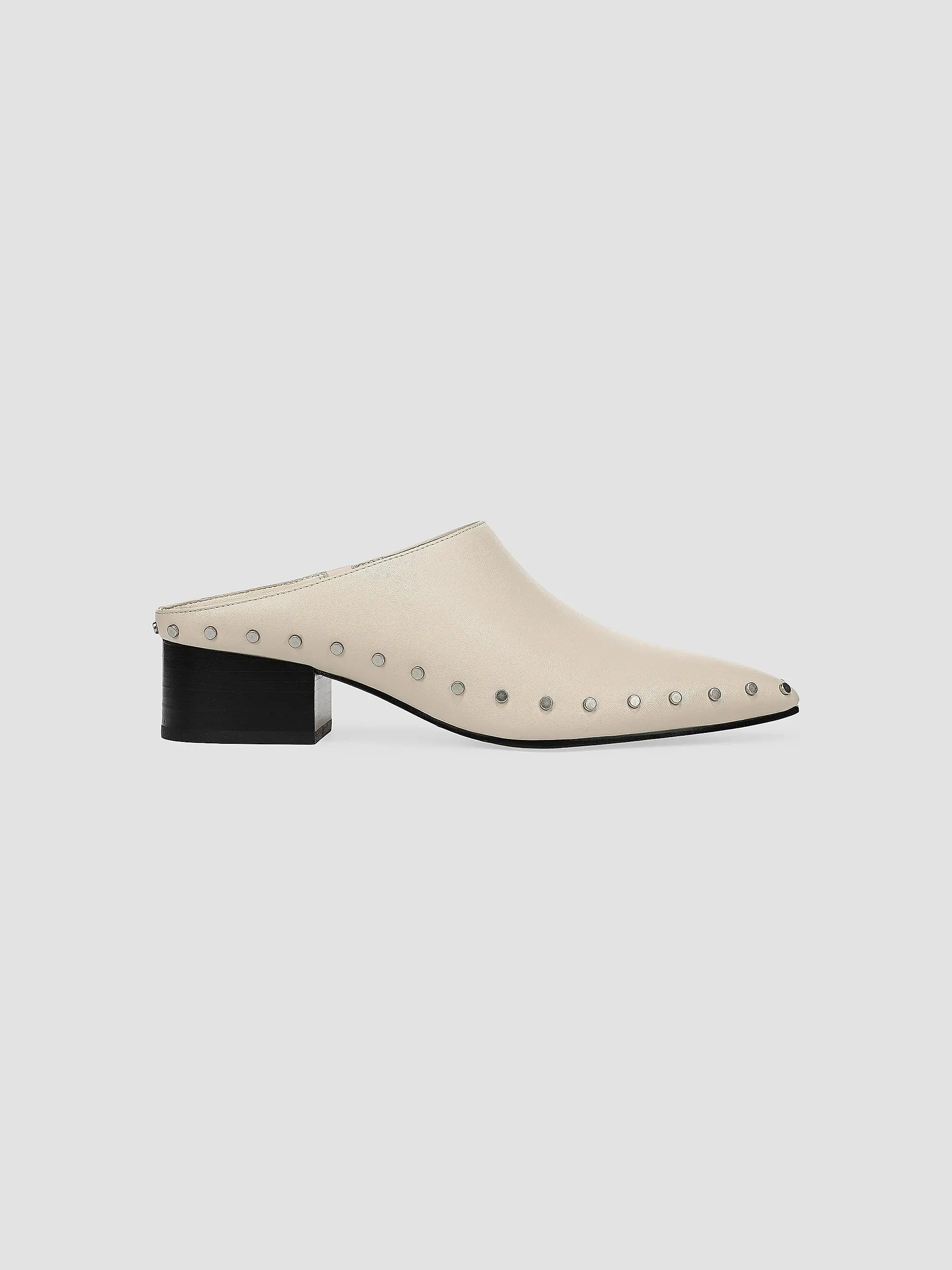 38MM August Studded Leather Mules | Saks Fifth Avenue