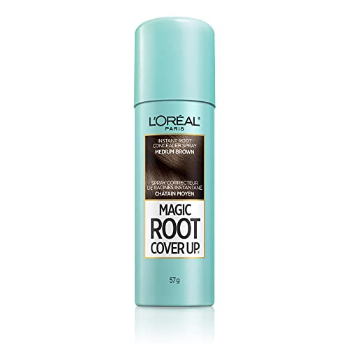 L'Oreal Paris Magic Root Cover Up Gray Concealer Spray, Medium Brown, 2 Oz(Packaging May Vary) | Amazon (US)