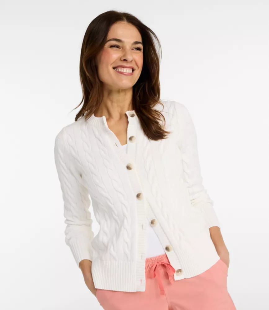 Women's The Original Double L® Sweater, Cable Cardigan | L.L. Bean
